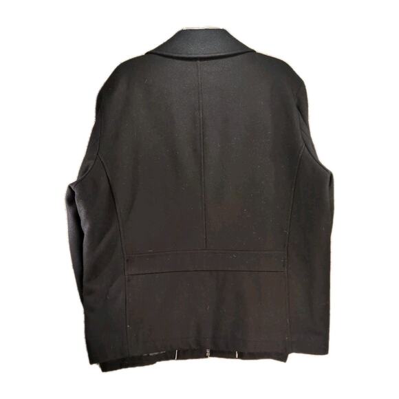 Levi’s Black Wool Blend Coat Men’s Medium – Full Zip, Vintage Lined, Utility - Picture 8 of 8